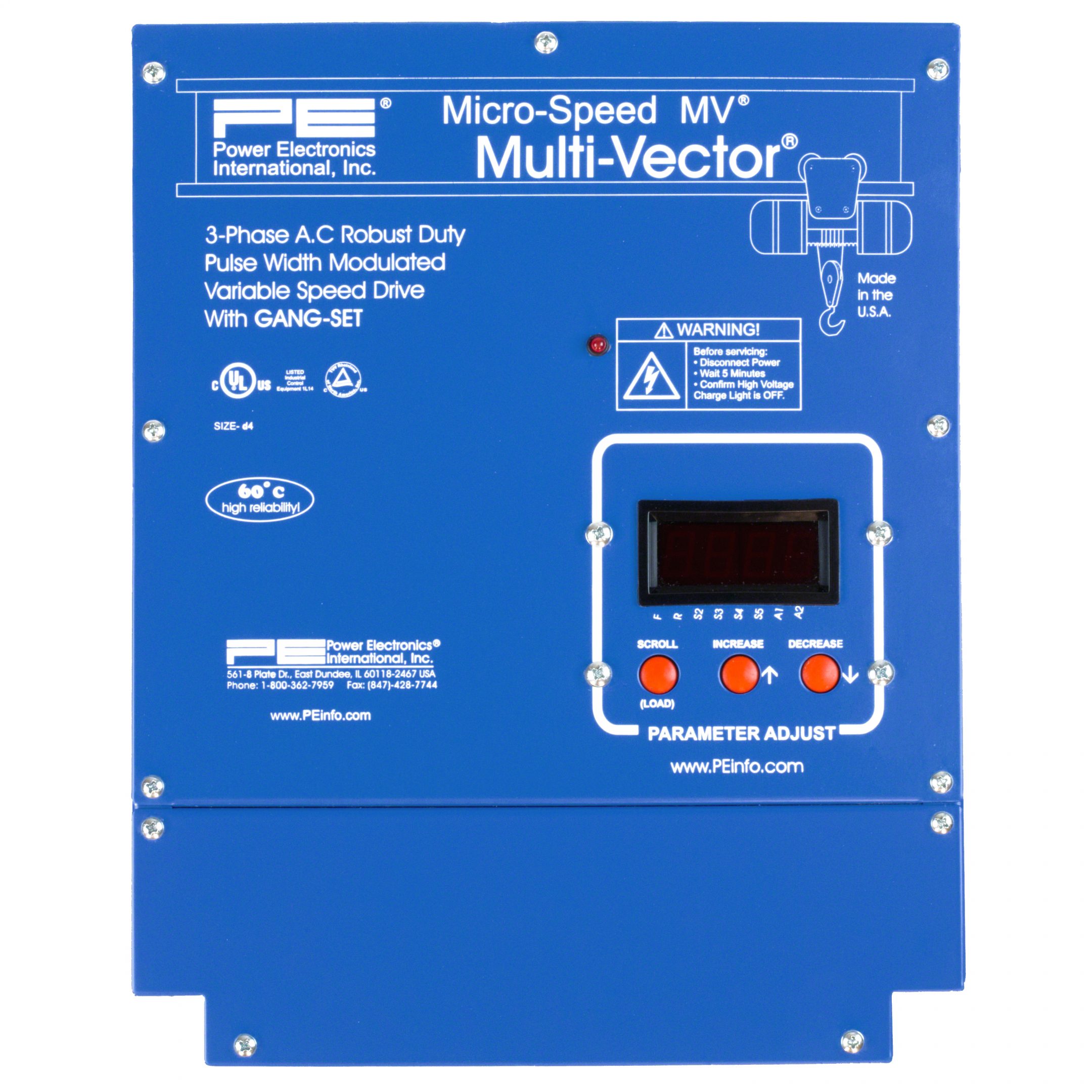 Power Electronics VFD, Micro-Speed® Smart-Move® MSM4AR: 4 Amp, 2 HP, 480V  Smart Move VFD with Internal Regeneration Resistors and Thermal Overloads :  : Industrial & Scientific